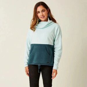Carve Designs Rowayton Cowl-Neck Fleece Pullover Sweatshirt